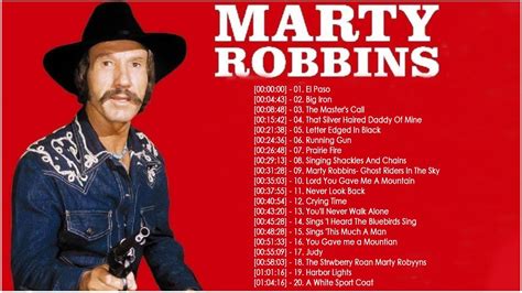 Marty Robbins (Martin David Robinson) (26 September 1925 — 8 December 1982) was a country music singer and songwriter, and one of the most successful of all time. Many of his songs 